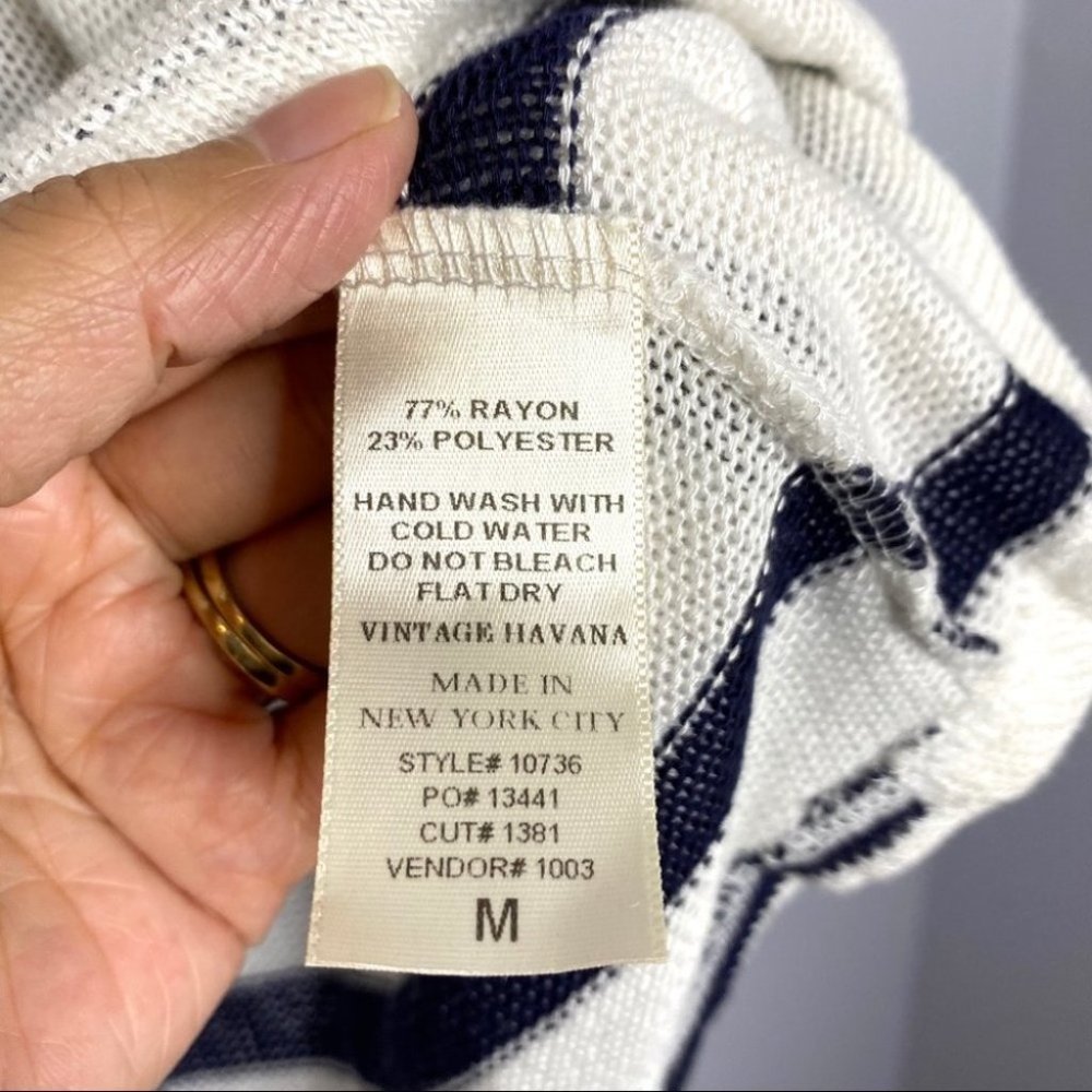 Vintage Havana Striped Hoodie Lightweight - Picture 6 of 6